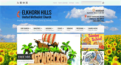 Desktop Screenshot of elkhornhillsumc.org